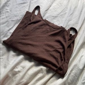 Low back intimately free people henna brown tank